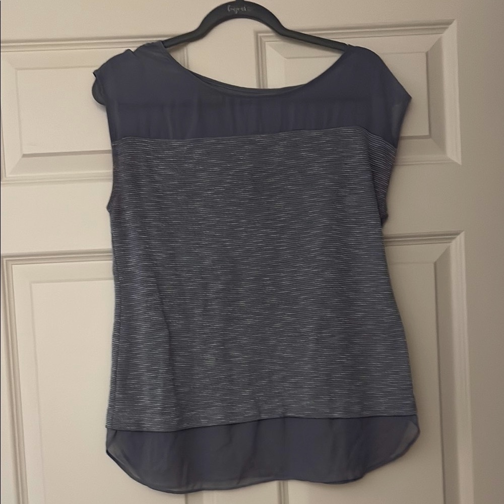 LOFT green blouse